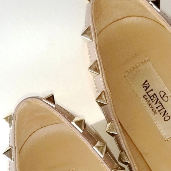 Valentino GaravaniRockstud Patent Ballet Flats - Picture 4 of 8